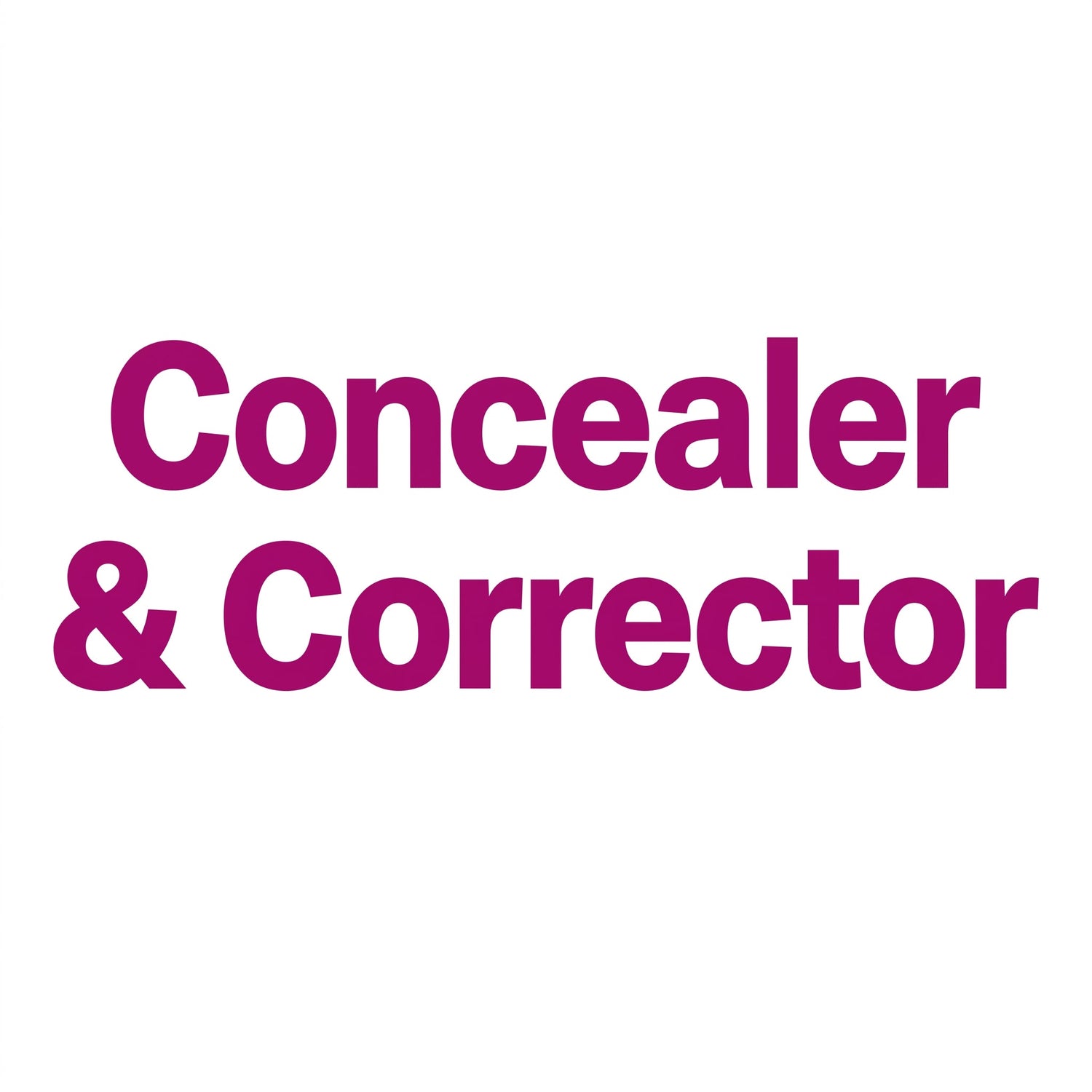 Concealer & Corrector