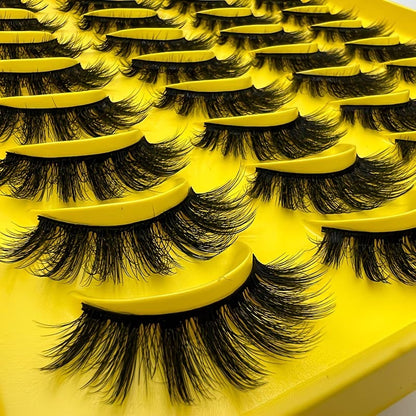 Eyelashes Thick &Curly & Fluffy – 20 Pairs