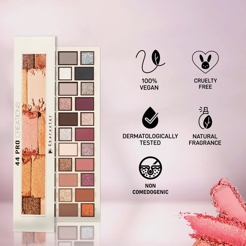 44 Color Pro Creations Eyeshadow Palette by Character