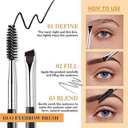 BEILI Duo Eyebrow Brush