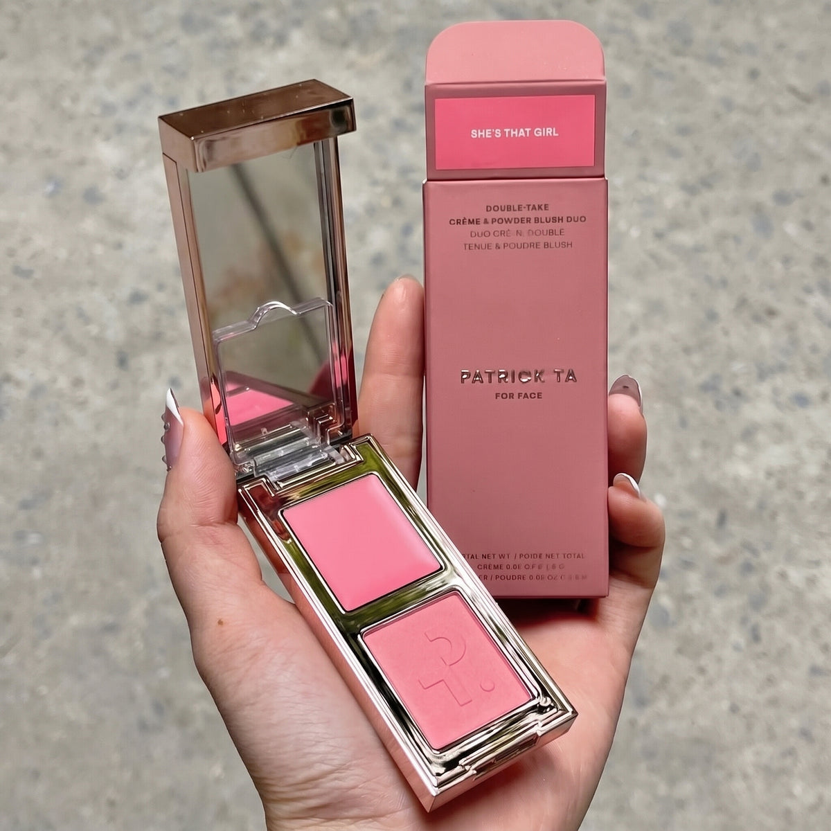 PATRICK TA - Major Headlines Double-Take Crème & Powder Blush Duo (MINI SIZE) She’s that girl