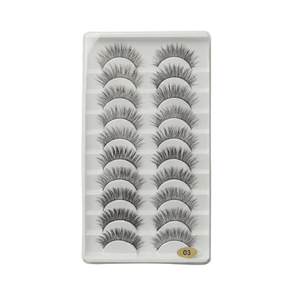 3D Eyelashes Set (10 Pairs)