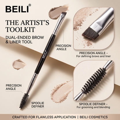 BEILI Duo Eyebrow Brush