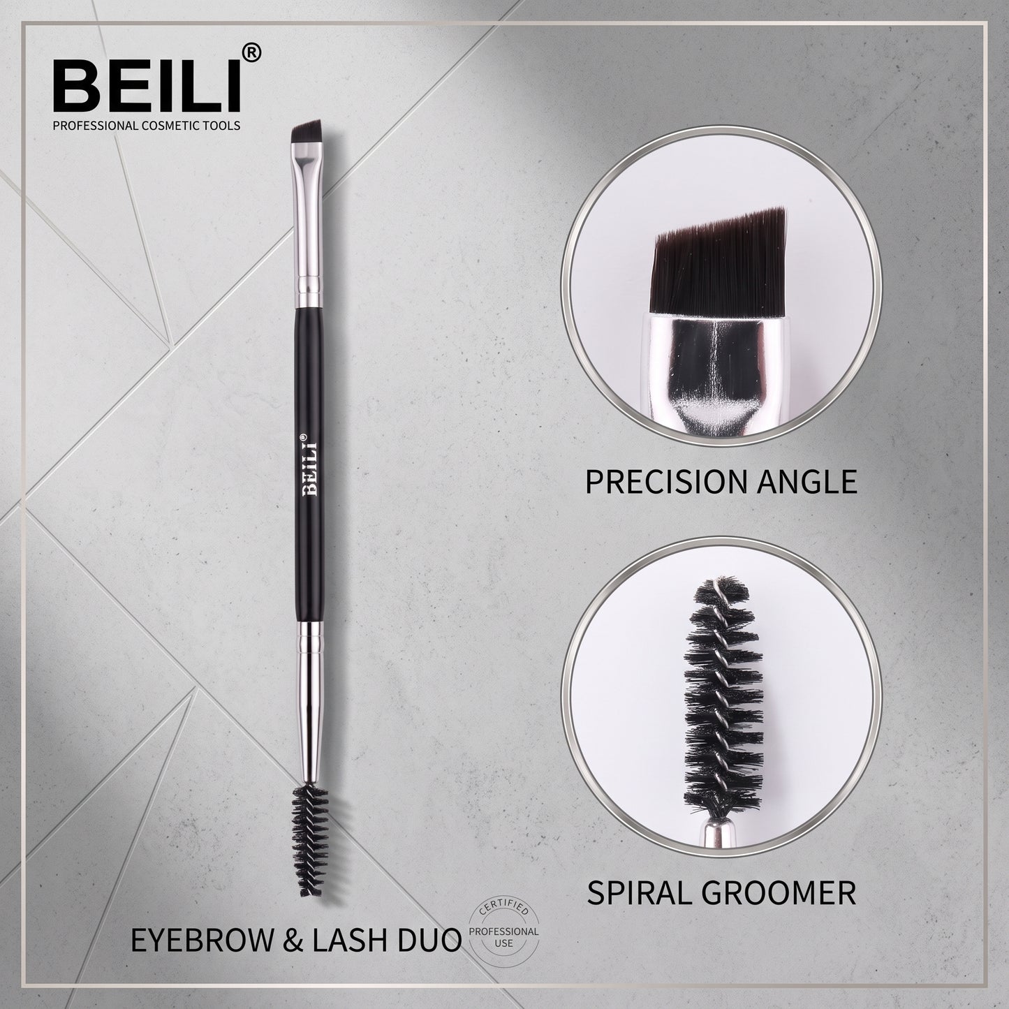 BEILI Duo Eyebrow Brush