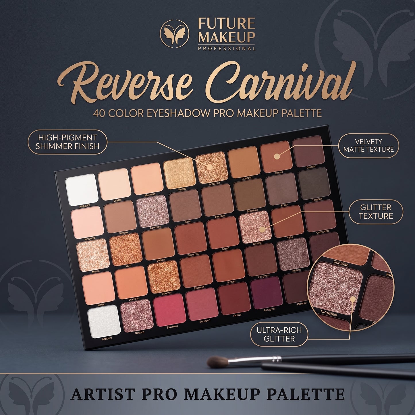 Future Makeup Reverse Carnival Artist Pro Palette FU6902