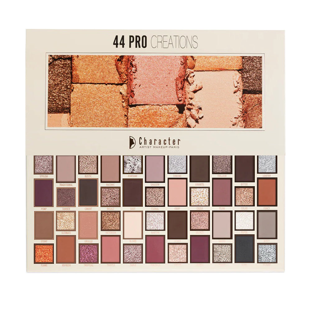 44 Color Pro Creations Eyeshadow Palette by Character