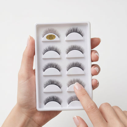 3D False Eyelashes Set (5 Pairs)