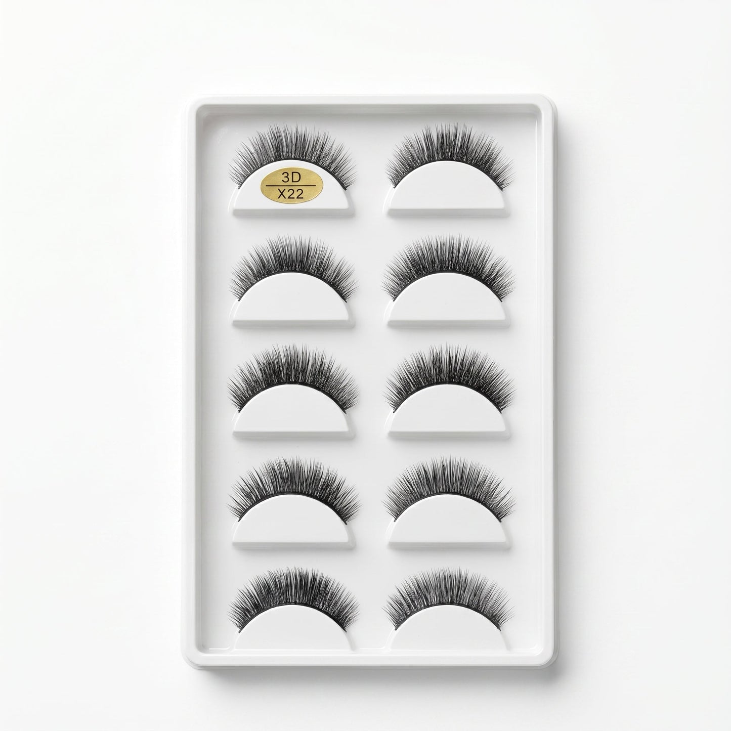 3D False Eyelashes Set (5 Pairs)