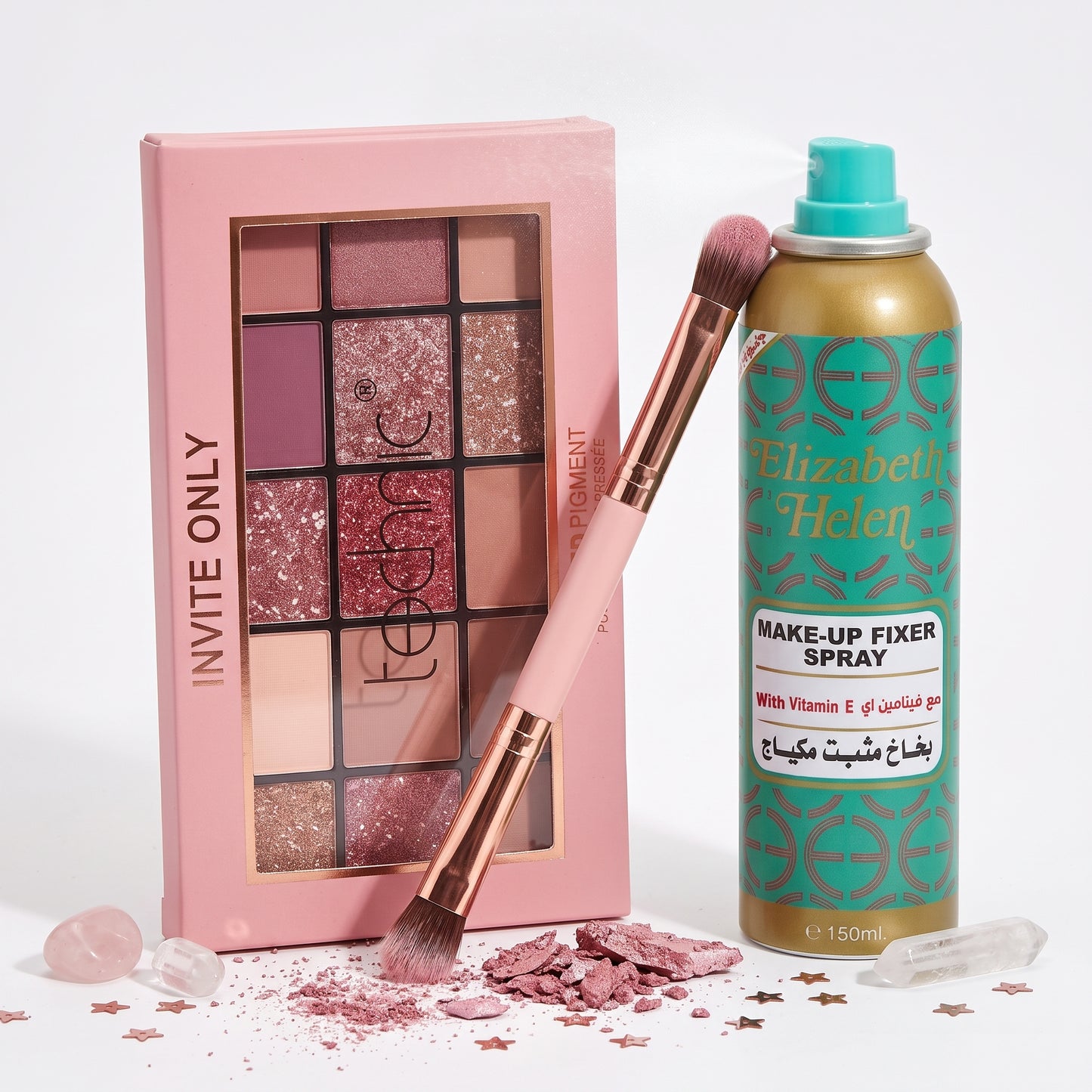 BUNDLES ( Technic Eyeshadow - Elizabeth  Fixer Spray )