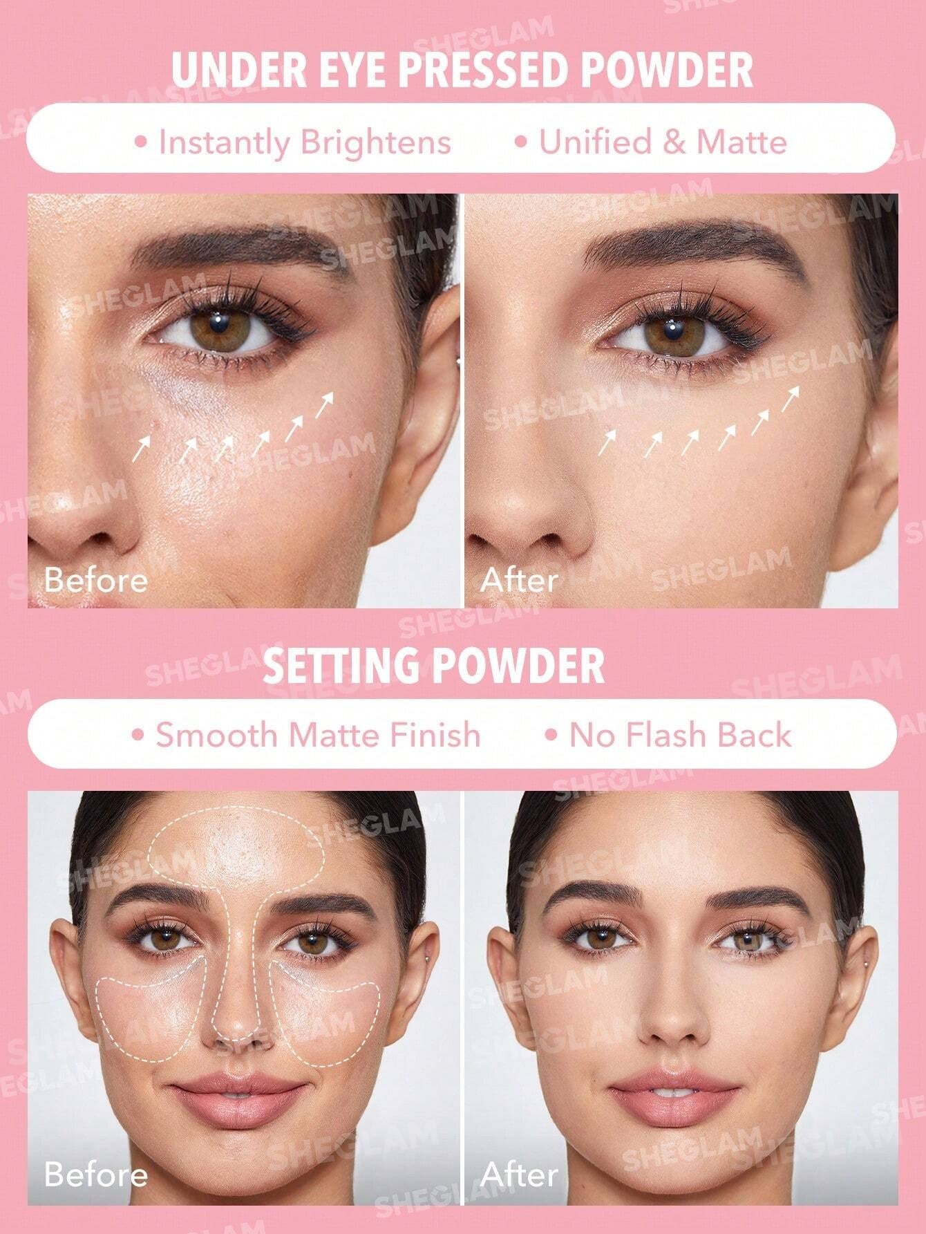 Sheglam – Insta-ready Face & Under Eye Setting Powder Duo