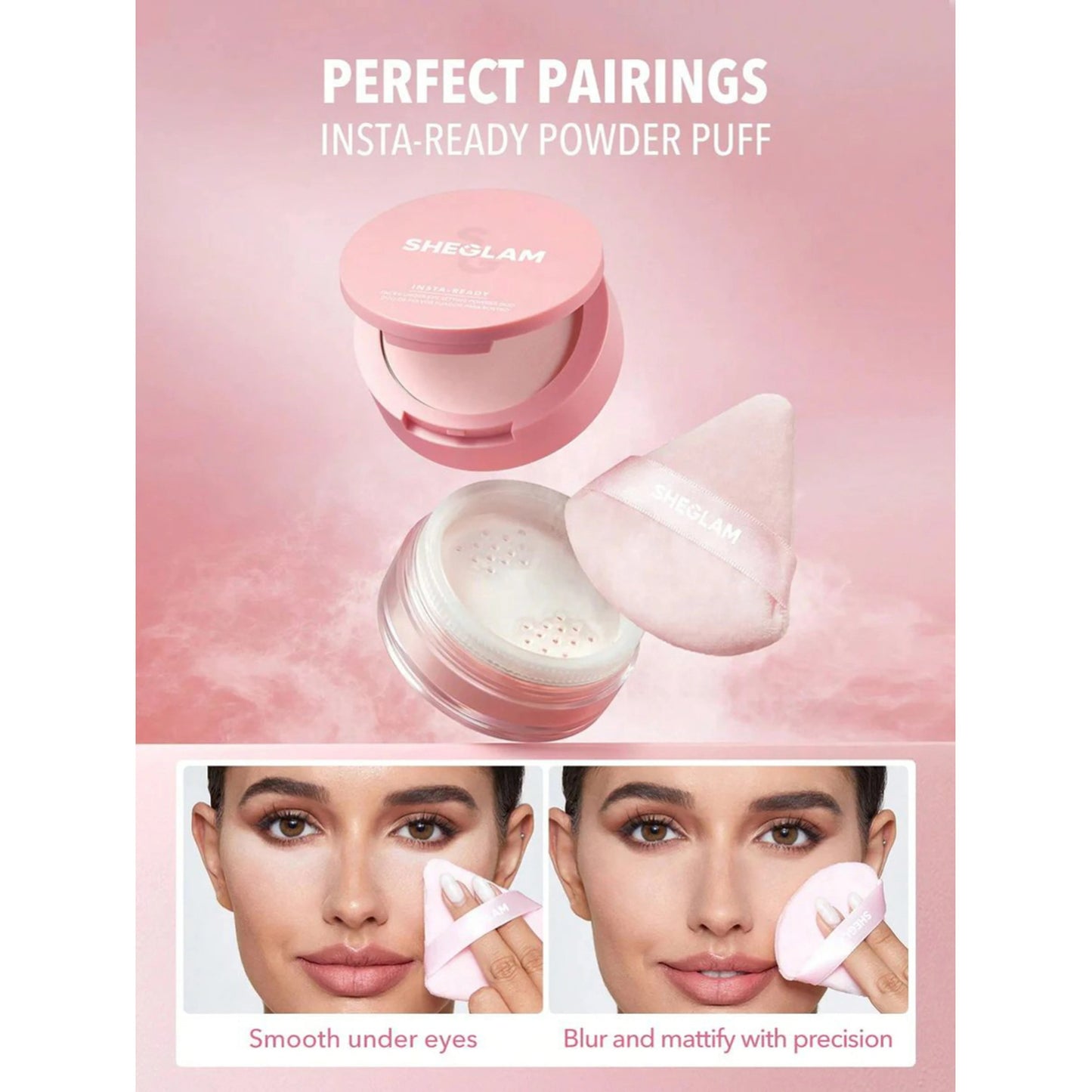Sheglam – Insta-ready Face & Under Eye Setting Powder Duo