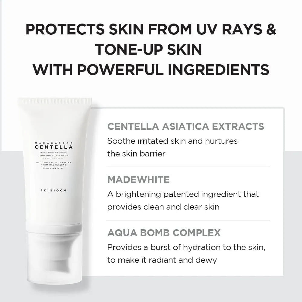 Madagascar Centella Tone Brightening Tone-Up Sunscreen SPF50+ 50ml