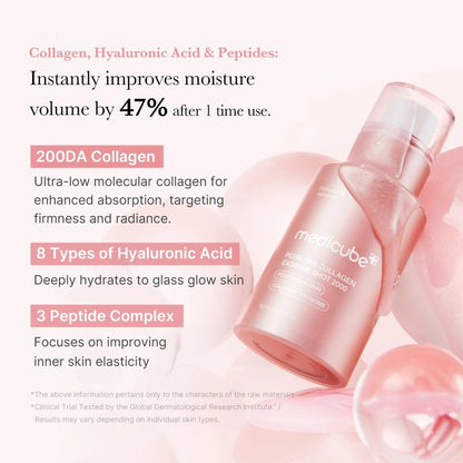 MEDICUBE PDRN Pink Collagen Exosome Shot 2000ppm Serum (30ml)
