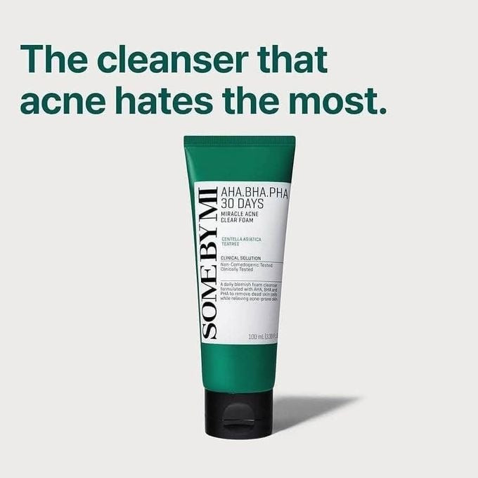 Some By Mi AHA-BHA-PHA 30 Days Miracle Acne Clear Foam 100ml