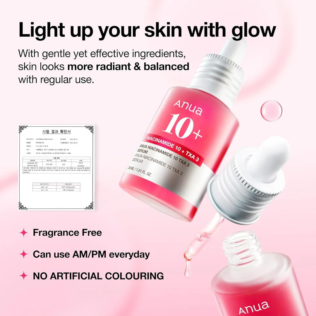 Anua Niacinamide 10% + TXA 4% Dark Spot Correcting Serum 30ml