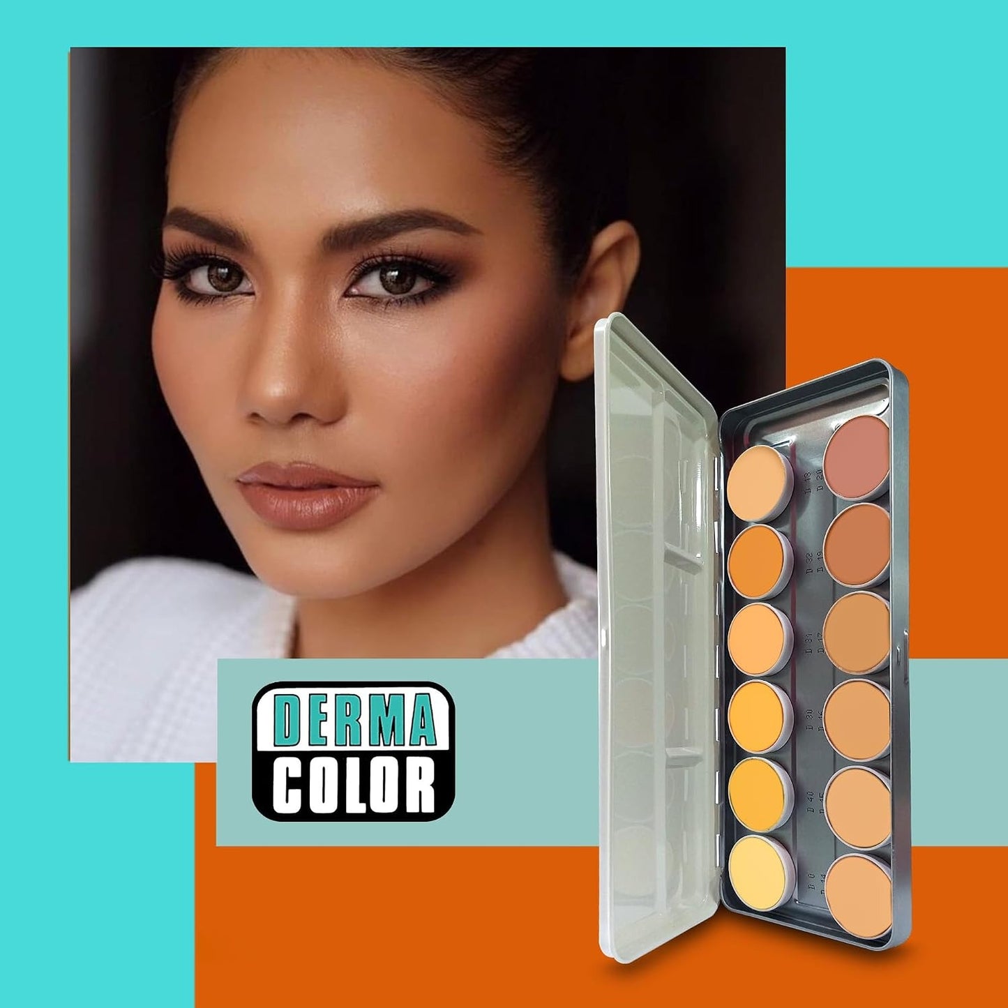 Kryolan Dermacolor Camouflage 12 Color Palette