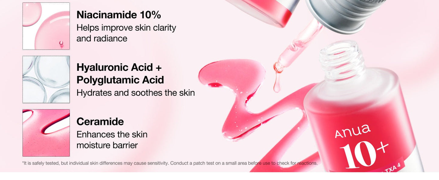 Anua Niacinamide 10% + TXA 4% Dark Spot Correcting Serum 30ml