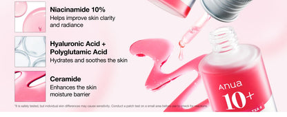 Anua Niacinamide 10% + TXA 4% Dark Spot Correcting Serum 30ml