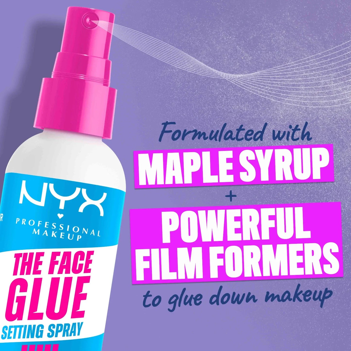 NYX Professional Makeup The Face Glue Setting Spray, 60ml