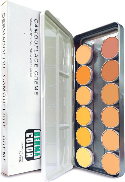 Kryolan Dermacolor Camouflage 12 Color Palette