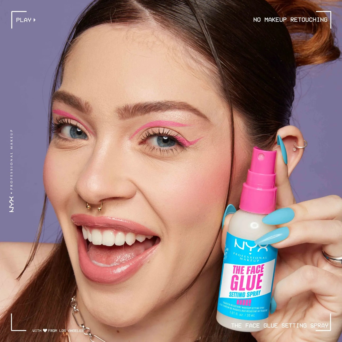 NYX Professional Makeup The Face Glue Setting Spray, 60ml