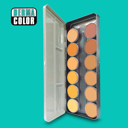 Kryolan Dermacolor Camouflage 12 Color Palette