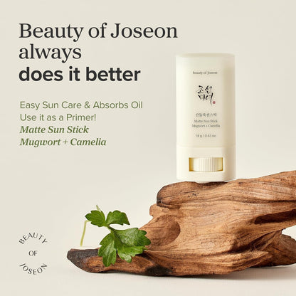 Beauty of Joseon Matte Sun Stick Mugwort+Camellia SPF50+ 18g