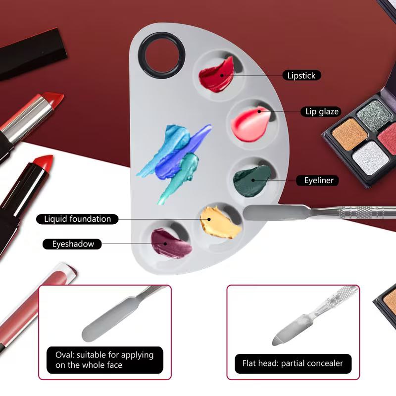 Makeup Mixing Palette,  Stainless Steel